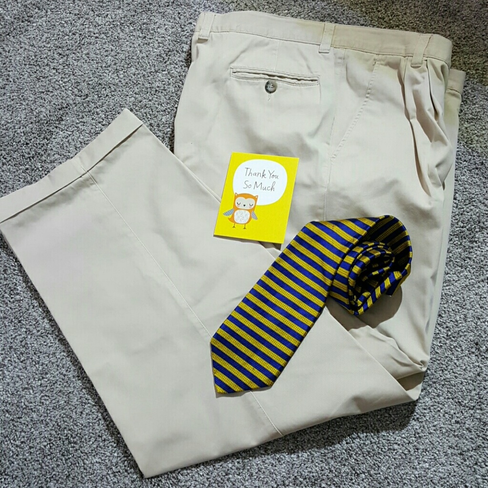 Ermenegildo Zegna men pants classic cuff businesses solid cream size 58